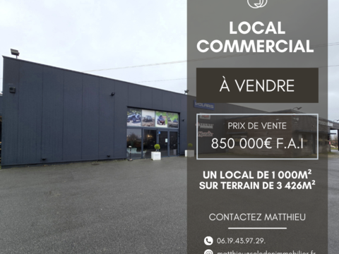 Local commercial de 1 000m2 850000 62161 Mar�uil