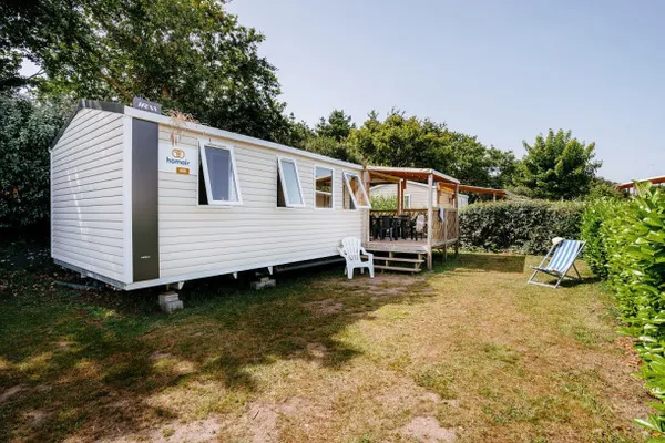   Camping les Oyats 4* - Mobil home 3 chambres 6/7pers 31m² + Terrasse Piscine collective - Bain à remous - Sauna - Hammam - Plage Aquitaine, Seignosse (40510)