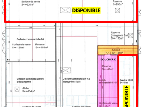 2 cellules commerciales &agrave; louer - Retail Park Forbach 5000 57350 Stiring wendel