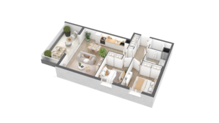  Appartement � vendre 3 pi�ces 66 m�