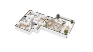  Appartement � vendre 4 pi�ces 89 m�