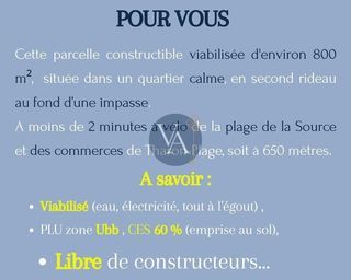  Terrain � vendre 800 m�