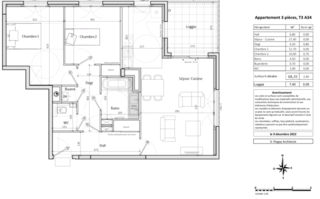  Appartement � vendre 3 pi�ces 68 m�