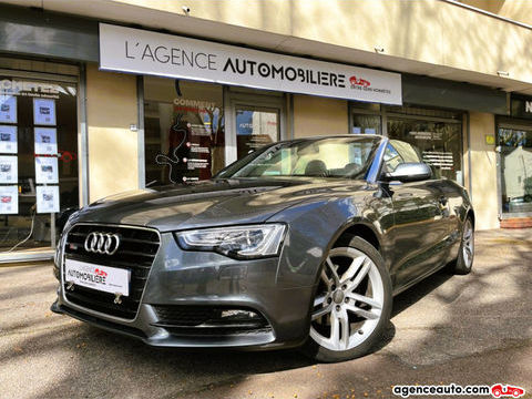 Audi A5 (2) CABRIOLET 1.8 TFSI 170 S LINE *CUIR NAPPA NOIR, GRIS DAY 2014 occasion Chaville 92370