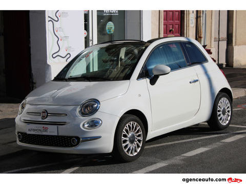 Fiat 500 C CABRIOLET 1.2 70 LOUNGE ( Radar Arr, Clim, Bluetooth ... ) 2017 occasion S&egrave;te 34200