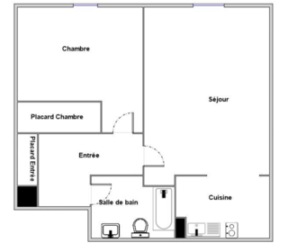  Appartement � vendre 2 pi�ces 39 m�