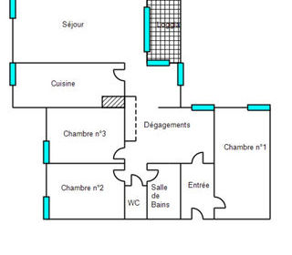  Appartement � vendre 4 pi�ces 82 m�