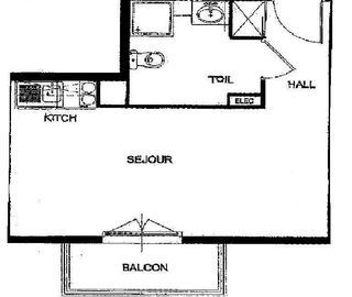  Appartement � louer 1 pi�ce 27 m�