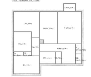  Appartement � vendre 4 pi�ces 81 m�