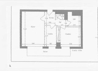  Appartement � louer 2 pi�ces 47 m�