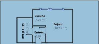  Appartement � louer 1 pi�ce 21 m�