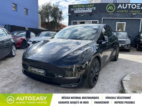 Tesla Model Y 534 Ch PERFORMANCE AWD 75 KWH * FSD (CONDUITE ENTIEREMENT AU 2022 occasion Villeneuve-Loubet 06270