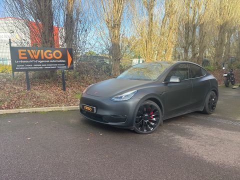 Tesla Model Y ELECTRIC 535ch 80.5KWH PERFORMANCE DUAL-MOTOR 4WD BVA - CARP 2022 occasion Saint-Jean-du-Cardonnay 76150