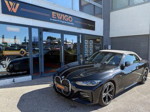 BMW Série 4 CABRIOLET 420i 184ch M-SPORT BVA8 PACK INNOVATION + PACK CON 2021 occasion Mougins 06250