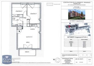  Appartement � louer 3 pi�ces 60 m�