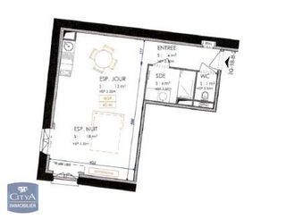  Appartement � louer 1 pi�ce 40 m�