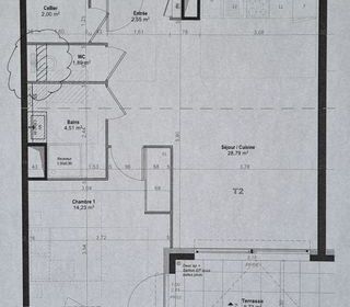  Appartement � louer 2 pi�ces 54 m�