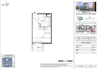  Appartement � louer 1 pi�ce 22 m�