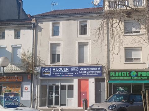 A LOUER AGEN PIN LOCAL COMMERCIAL DE 105 M&sup2; AVEC CLIM... 1000 47000 Agen