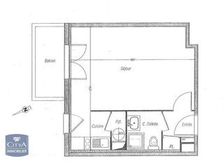  Appartement � louer 1 pi�ce 31 m�