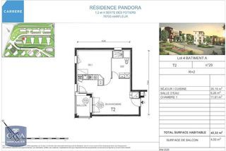  Appartement � louer 2 pi�ces 43 m�