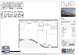  Appartement � louer 3 pi�ces 59 m�