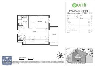  Appartement � louer 2 pi�ces 41 m�