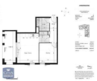  Appartement � louer 2 pi�ces 46 m�