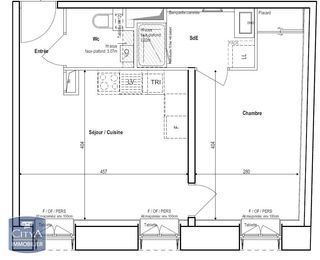  Appartement � louer 2 pi�ces 41 m�