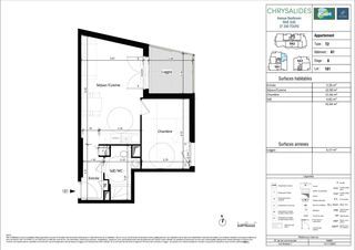  Appartement � louer 2 pi�ces 43 m�