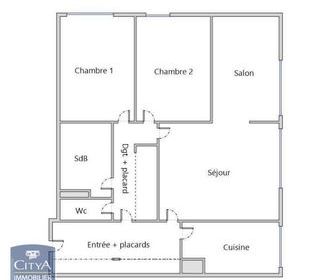  Appartement � louer 4 pi�ces 72 m�