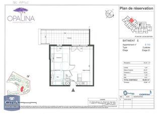  Appartement � louer 2 pi�ces 43 m�