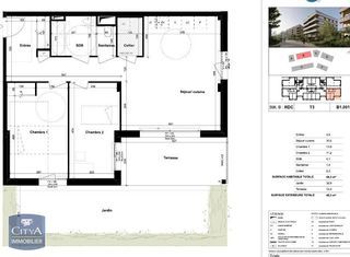  Appartement � louer 3 pi�ces 69 m�