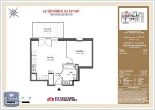  Appartement � louer 2 pi�ces 41 m�