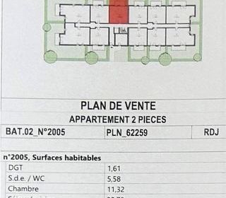  Appartement � louer 2 pi�ces 41 m�