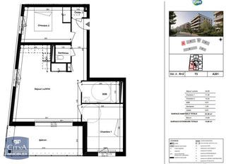  Appartement � louer 3 pi�ces 62 m�