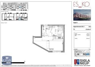  Appartement � louer 1 pi�ce 28 m�