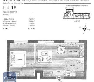  Appartement � louer 2 pi�ces 41 m�