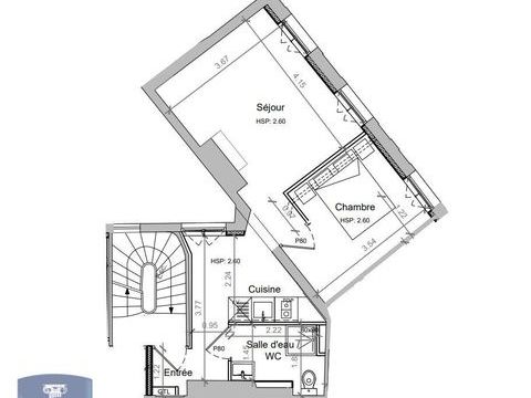   Location Appartement Appartement - 2 pi�ce(s) - 37 m�