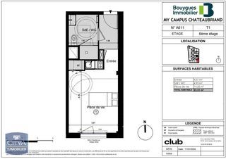  Appartement � louer 1 pi�ce 24 m�