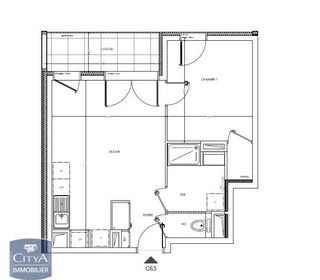  Appartement � louer 2 pi�ces 41 m�