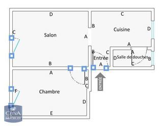  Appartement � louer 2 pi�ces 38 m�