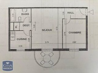  Appartement � vendre 2 pi�ces 46 m�