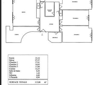  Appartement � vendre 4 pi�ces 116 m�