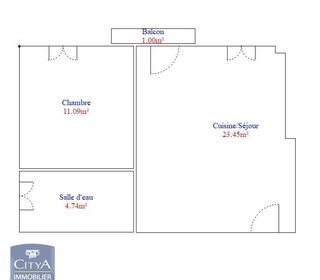  Appartement � vendre 2 pi�ces 39 m�