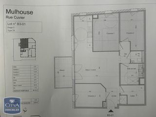  Appartement � vendre 4 pi�ces 80 m�