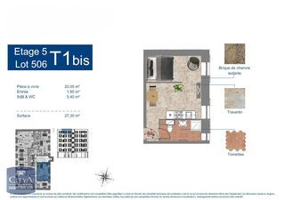  Appartement � vendre 1 pi�ce 27 m�