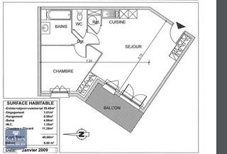  Appartement � vendre 2 pi�ces 48 m�