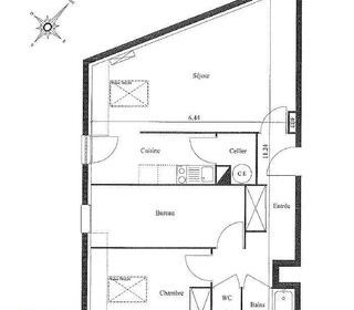  Appartement � vendre 3 pi�ces 58 m�