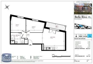  Appartement � vendre 3 pi�ces 59 m�